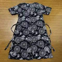 timothy ワンピース　白黒　花柄