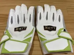 早い者勝ち！期間限定 ZETT バッティンググローブグリーン　L M