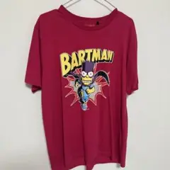 BARTMAN VINTAGEシンプソンズ バッドマン Tシャツ　ピンク