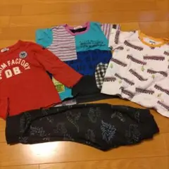 ミキハウス　ダブルビー　くま　ブランシェス　阪急電車　西松屋 100 110