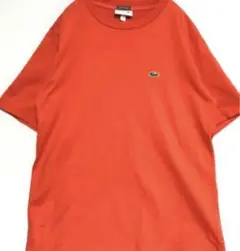 【お盆限定セール価格】LACOSTE Tシャツワンポイント 半袖 M オレンジ