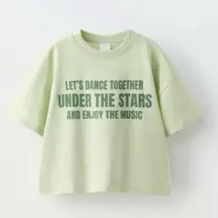 ZARA KIDS テキストTシャツ　刺繍