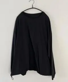 【ギン】UNTRACE スモック Tシャツ F バック刺繍 ナイロン 黒 UNTRACE_2025AW_1st