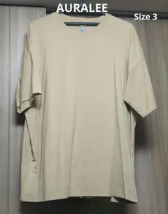 AURALEE　Tシャツ　ベージュ　Size：3