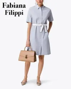 美品✨Fabiana Filippi ドレスシャツワンピース 定価10万円