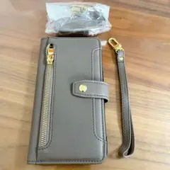 新品⭐️iPhone 14 pro Max スマホショルダーカバー 手帳 グレー