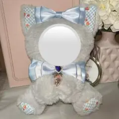 ハンドメイド　ぬい服　着ぐるみ　16cm用　おすわりぬい服　にじぬい　水色