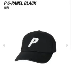 黒　palace P 6-panel black キャップ　帽子　パレス　新品