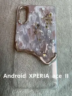 ハンドメイド 花デザイン スマホケース