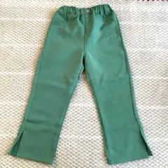 キッズ 長ズボン　115㎝　緑　ボトムス パンツ