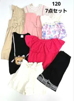 120サイズ 7点セット 女の子服　まとめ　GU　futafuta