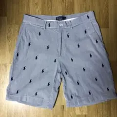 Ralph Lauren 刺繍ショートパンツ ストライプ