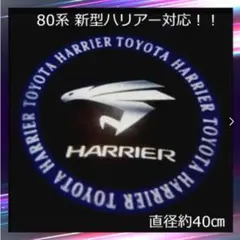 【最安】新型80系ハリアー対応 円形ブルー×シルバー カーテシライト 2個