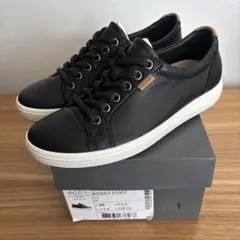 22.5cm　エコー ECCO レディース スニーカー　レザー　定価27500円