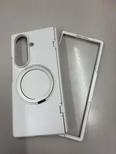 Galaxy Z Fold 7 スマホケース　ホワイト　リング付き