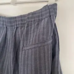 パドカレ　リネン混　ワイドパンツ