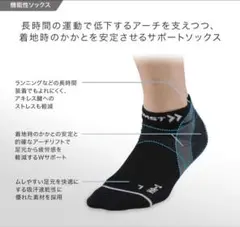 【美品】ZAMST ザムストブラック/グレー ソックス 中古