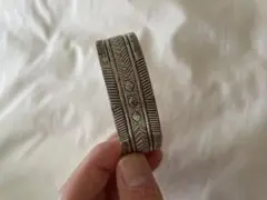 エスニックパターン シルバーバングル