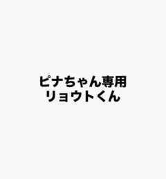 ピナちゃん専用 リョウトくん