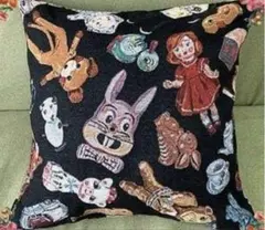 新品ナタリーレテ　クッションカバー　トイ　ゴブラン　45×45cm　うさぎ　くま