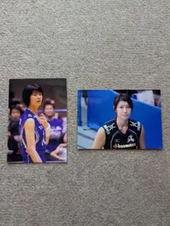 バレーボール選手の写真2枚セット　木村沙織、狩野舞子