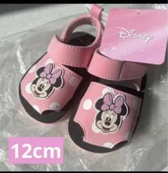 新品❤️ミニーマウス ベビーサンダル 12cm ピンク
