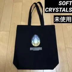 SOFT CRYSTALS ブラック トートバッグ（マチつき）黒色
