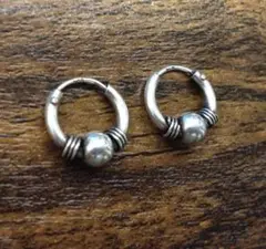 ☆【シンプル＆上質】SILVER925 フープピアス☆両耳