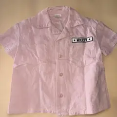 バースデイ　フタフタ　ミッキー 半袖シャツ ピンク　90