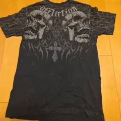 Affliction スカルデザイン Tシャツ Sサイズ ダメージ加工 sk8
