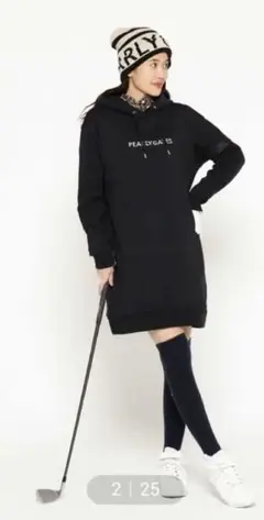 パーリーゲイツ　パーカーワンピース　フーディワンピース　サイズ0