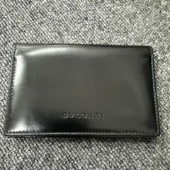 BVLGARI ブルガリ 名刺入れ カードケース レザー ブラック 黒