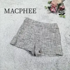 【マカフィー】レディース ショートパンツ ツィード 裏地あり ポケット付き 34