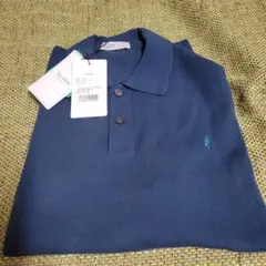 新品未使用　OLZEN MEN'S ポロシャツ　ティールブルー