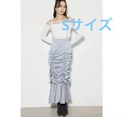 rienda リエンダ　ドローストリングサスペンダーSK BLU1 ブルー