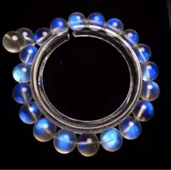 【天然】ムーンストーン ペリステライト ブレスレット 9.5mm24.85g