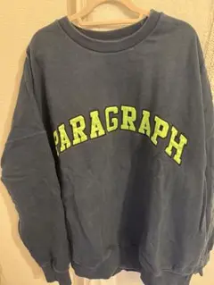 PARAGRAPH ダークグレー トレーナー