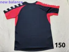 new balance 半袖シャツ ネイビー 150
