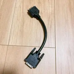 20cm DVI－VGA変換ケーブル DVI-I オス－VGA メス ブラック