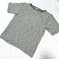 【新品タグ付未使用】日本製 TIEASY ティージー ボーダーコットンTシャツ④