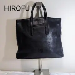 HIROFU ネイビー トートバッグ ショルダーストラップ付き