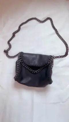 G.R.L. 黒 レザー ショルダーバッグ