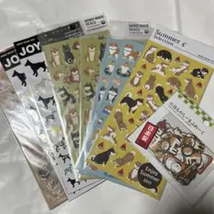 芝犬　シール　フレークシール　9点セット