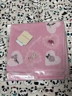 JILL STUART ピンク ハート柄 ハンカチ