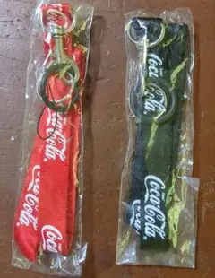 週末値引きCoca-Cola ネックストラップ 　　 　非売品レッド&ブラック
