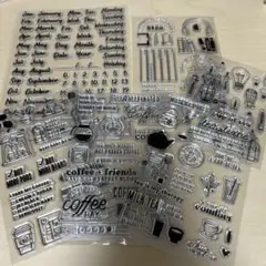 【未使用品】クリアスタンプ6枚セット