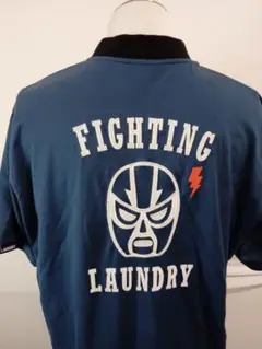 FIGHTING LAUNDRY 半袖シャツ 青色