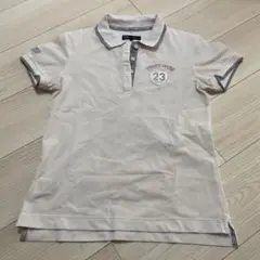 ホワイトポロシャツ 23のロゴ入り