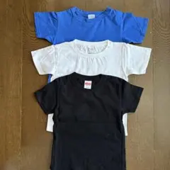 キッズ　無地半袖Tシャツ　3枚セット　120