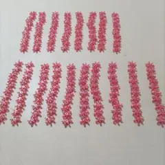 花座ビーズ　オーロラ赤　180個